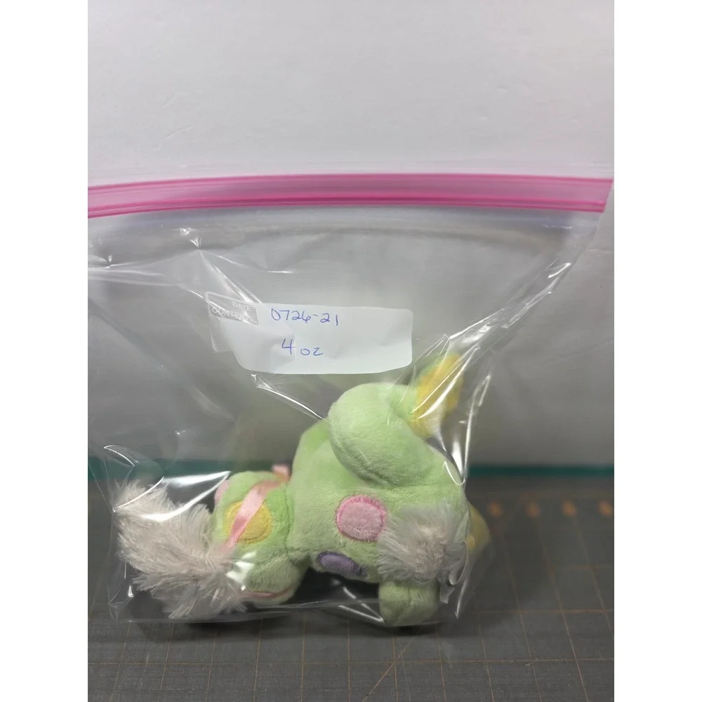 Ganz Frabbit Plush Toy Green Frog Bunny Ears Polka Dot Small NWT